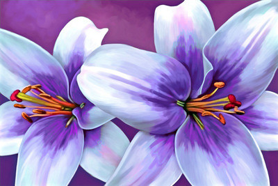 

Floral Painting Canvas Art(24 inch X 36 inch, Rolled)