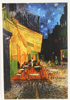 55% OFF on Vincent van Gogh - The Cafe Terrace on the Place du Forum - Arles - At Night - 1888 Paper Print(18 inch X 12 inch, Rolled)