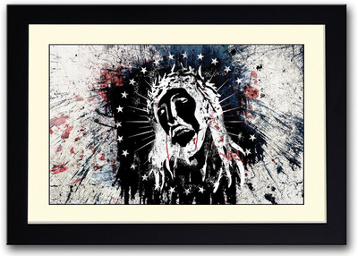 

Jesus Christ Face Artistic Fine Art Print(14 inch X 20 inch, Framed)