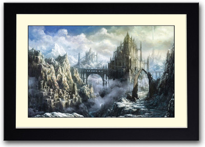 

Wonderful Castle in the Mountains Fine Art Print(14 inch X 20 inch, Framed)