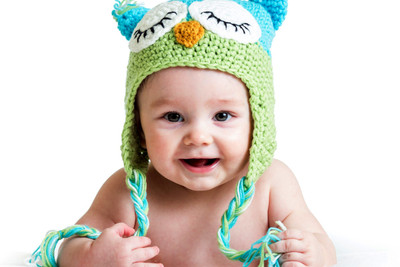 

Child's Love - Cute Baby In Winter Hat Paper Print(12 inch X 18 inch, Stretched)