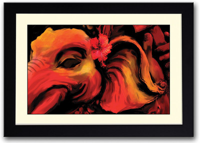 

Red Elephant Artistic Fine Art Print(14 inch X 20 inch, Framed)