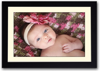

Cute Baby With Pink Bow Afp2035 Fine Art Print(14 inch X 20 inch, Framed)