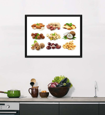 

Tallenge Art For Kitchen - Healthiest Dried Fruits - Framed Art Print On Photographic Paper(24 inch X 18 inch, Framed)