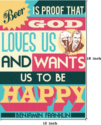 40% OFF on Seven Rays Beer is the Proof that God Loves Us Paper Print (Small) Paper Print(18 inch X 12 inch) 40% OFF on Seven Rays Beer is the Proof that God Loves Us Paper Print (Small) Paper Print(18 inch X 12 inch)