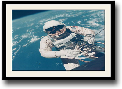 

Astronaut selfie Fine Art Print(10 inch X 14 inch, Framed)