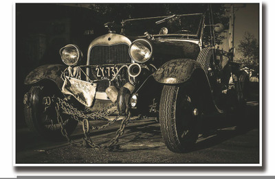 

Posterhouzz Vintage motor car Fine Art Print(12 inch X 18 inch, Rolled)