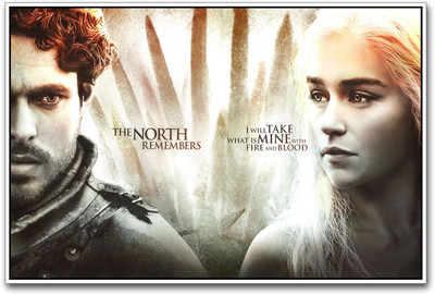 

The North Remembers Fire and Blood Paper Print(12 inch X 18 inch)