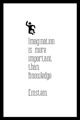 

Posterhouzz Imagination Is More Important Than Knowledge Bw Fine Art Print(18 inch X 12 inch, Rolled)