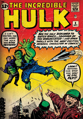 

Hulk fly poster (Officially Licensed) Paper Print(18 inch X 12 inch, Rolled)