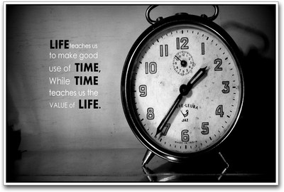 Time Quote Paper Print(12 inch X 18 inch)