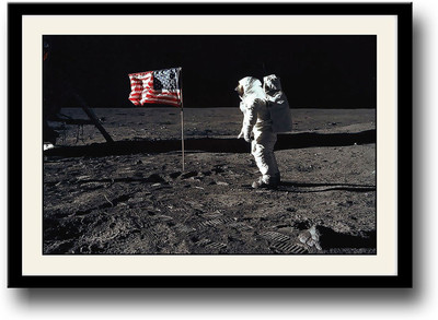 

Man on Moon Fine Art Print(10 inch X 14 inch, Framed)