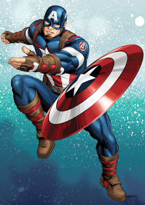 

ORKA Marvel-Captain America Digital Printed with Laminated Paper Print(18 inch X 12 inch, Rolled)