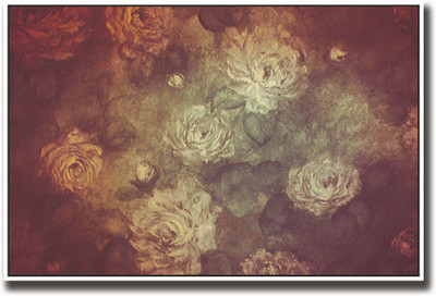 

Vintage floral design Fine Art Print(12 inch X 18 inch, Rolled)