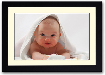 

Cute Baby in Bed Fine Art Print(14 inch X 20 inch, Framed)