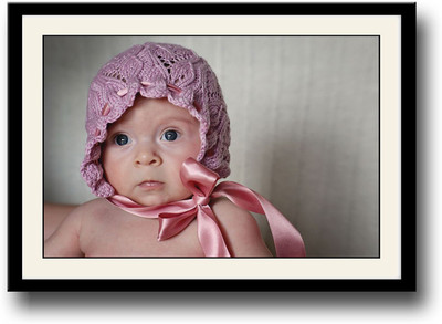 

Cute baby with purple cap APS1603 Fine Art Print(10 inch X 14 inch, Framed)