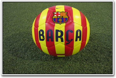 

FC Barcelona football Paper Print(12 inch X 18 inch)