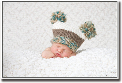 Adorable baby with cute hat Fine Art Print(12 inch X 18 inch, Rolled)