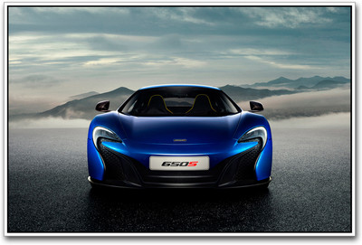 

Blue Mclaren inspired Paper Print(12 inch X 18 inch)