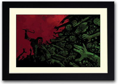 

Zombie Artwork Fine Art Print(14 inch X 20 inch, Framed)