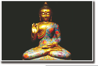 

Posterhouzz Buddha blue statue Fine Art Print(12 inch X 18 inch, Rolled)