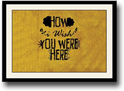 

How I wish you were here pink Floyd Fine Art Print(10 inch X 14 inch, Framed)