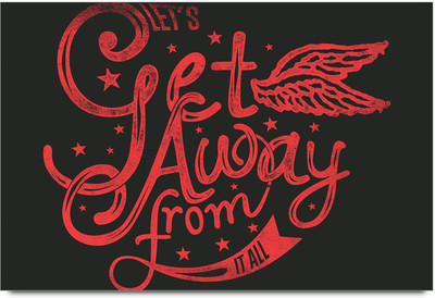 58% OFF on Get Away From it all Poster Paper Print(12 inch X 18 inch)