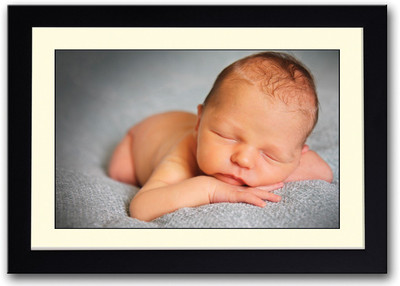 

Cute Sleeping New Born Baby Fine Art Print(14 inch X 20 inch, Framed)