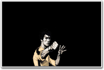 

Bruce Lee Punch Paper Print(12 inch X 18 inch)