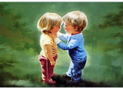 

Posterhouzz Cute Kids Paper Print(12 inch X 18 inch, Rolled)