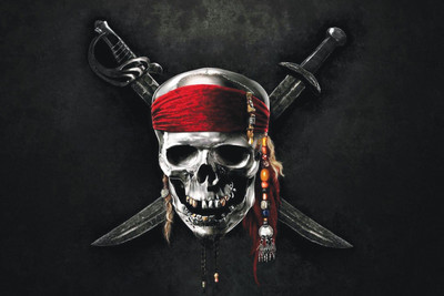 

PIRATES SKULL 12X18 INCHES Fine Art Print(12 inch X 18 inch)