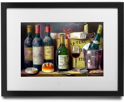 

Shaildha's Water Colour Painting Print of Liquor At Its Best Fine Art Print(9 inch X 11 inch)