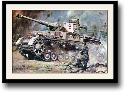 

Army tank artistic Fine Art Print(10 inch X 14 inch, Framed)
