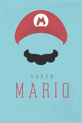 Super Mario Poster for Kids Room Paper Print(12 inch X 18 inch, Rolled)