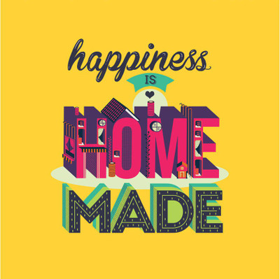 

Happiness Home Yellow Fine Art Print(24 inch X 24 inch, Rolled)