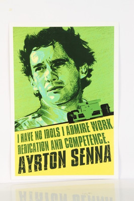 

Posterhouzz Aryton Senna - I have no Idols I admire work Fine Art Print(18 inch X 12 inch, Rolled)