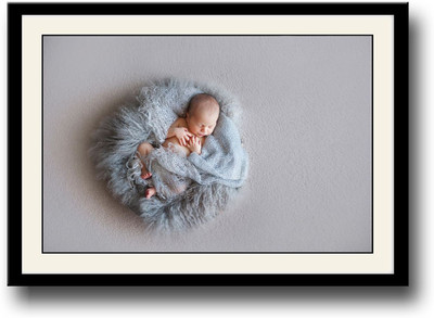 Sweet little baby Fine Art Print(10 inch X 14 inch, Framed)