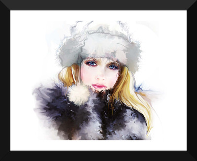 

Tallenge - Beautiful Girl - Premium Quality A3 Size Framed Poster Paper Print(17 inch X 12 inch, Framed)