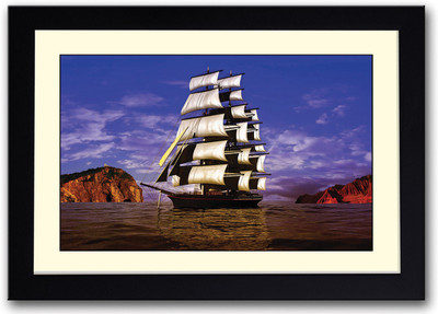 

Beautiful Ship Fine Art Print(14 inch X 20 inch, Framed)