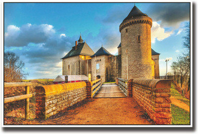 

Castle with a bridge Fine Art Print(12 inch X 18 inch, Rolled)