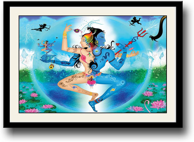 

Lord Shiva marvelous Fine Art Print(10 inch X 14 inch, Framed)