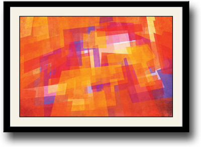 

Orange abstract design Fine Art Print(10 inch X 14 inch, Framed)