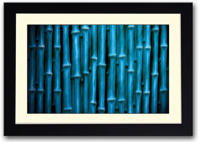 

Blue Bamboo Sticks Fine Art Print(14 inch X 20 inch, Framed)