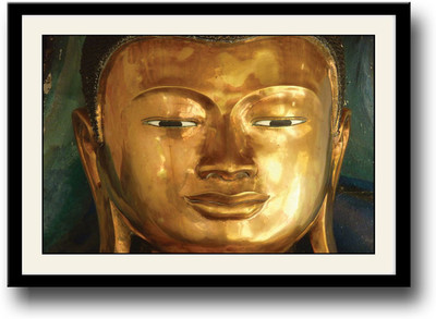 

Bronze Buddha face Fine Art Print(10 inch X 14 inch, Framed)