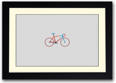 

Colourful Bicycle Art Fine Art Print(14 inch X 20 inch, Framed)