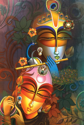 

RADHA KRISHNA ART 12X18 INCHES Fine Art Print(12 inch X 18 inch)
