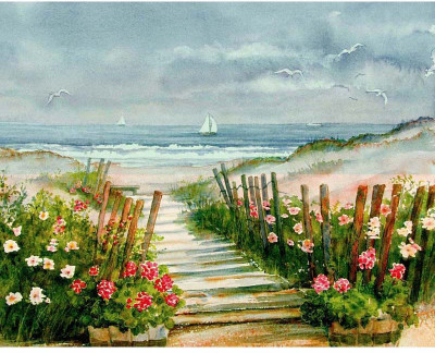 

Path to Reach your Goal - Medium Size Ready To Frame Rolled Digital Art Print On Photographic Paper(24 inch X 18 inch, Rolled)