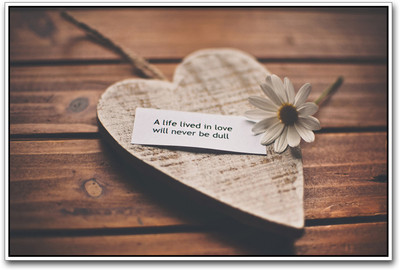 

Love quote Paper Print(12 inch X 18 inch)