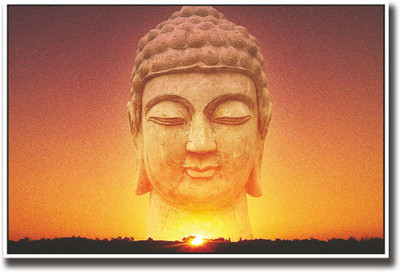 

Buddha in the sky Fine Art Print(12 inch X 18 inch, Rolled)