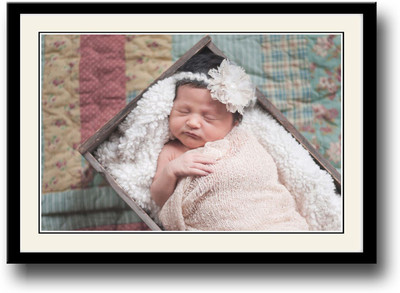

Cute Baby with white hat AFP2079 Fine Art Print(10 inch X 14 inch, Framed)